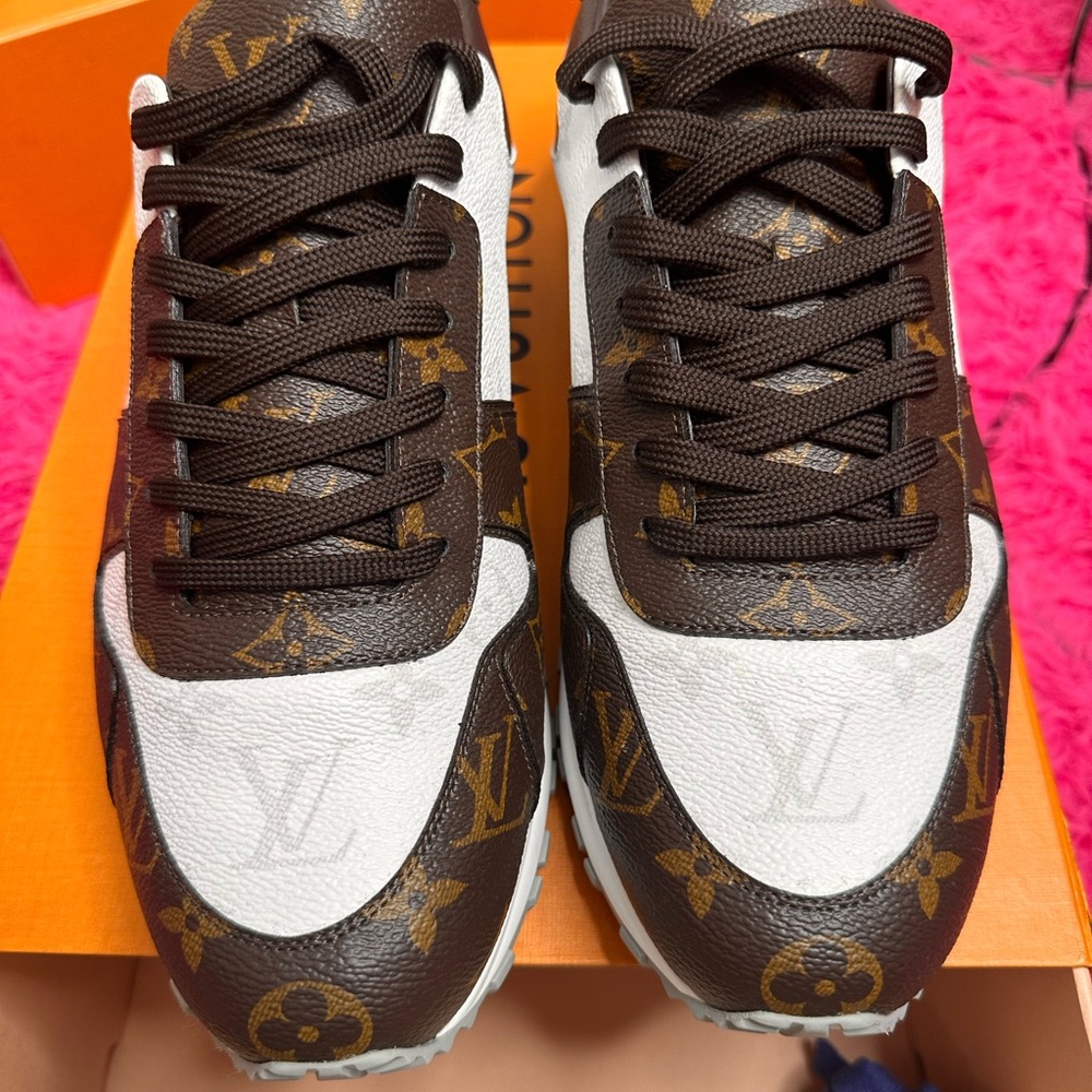 Louis Vuitton Monogram Brown and White Sneakers